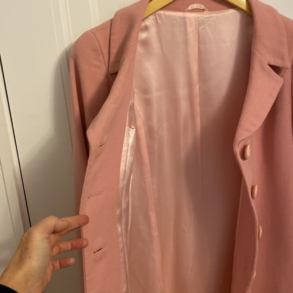 Long Dress Coat - Hobbs UK - Pink - Picture 4 of 5